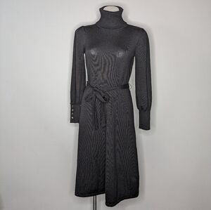 maia long sleeve midi sweater dress Maia Textured Long Sleeve Maxi Dress - Brown